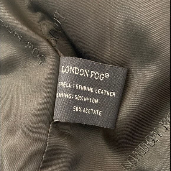 London Fog Genuine Leather Coat Womens - Picture 8 of 9